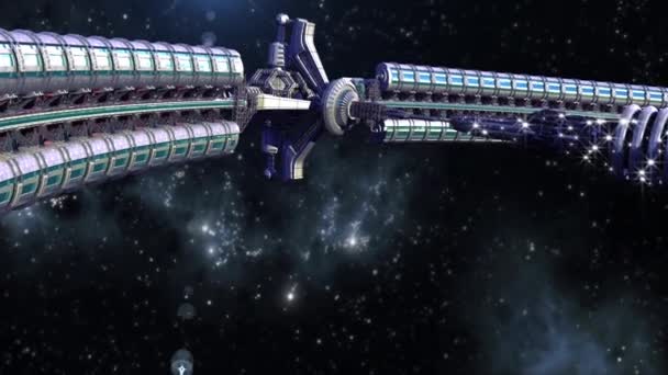 Vaisseau spatial interstellaire avec noyau dôme 