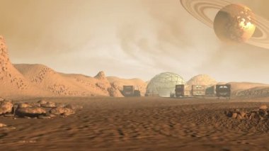 Kızıl gezegen Mars-gibi koloni