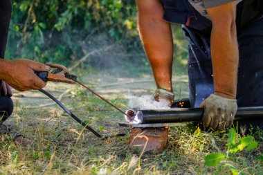Elektrikli yay kaynaklama kullanan kaynak metal borular