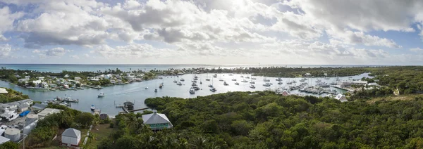 Luchtfoto 180 graden panorama van Bahama 's — Stockfoto