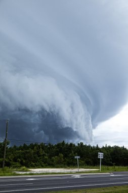 tornado touching down in florida clipart