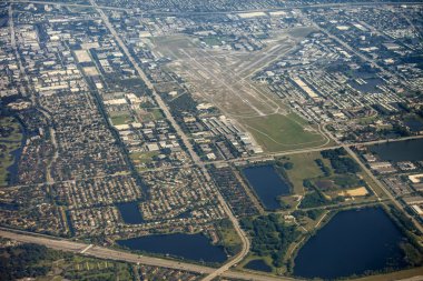 aerial view of ft lauderdale, florida clipart