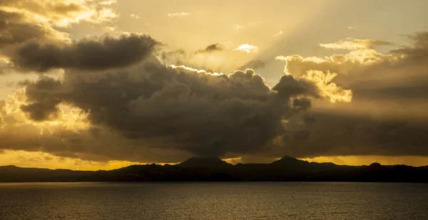 Panorama de Sainte Lucie à l'aube — Photo