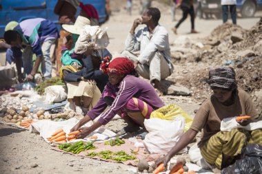 Addis Ababa'da semt pazarı