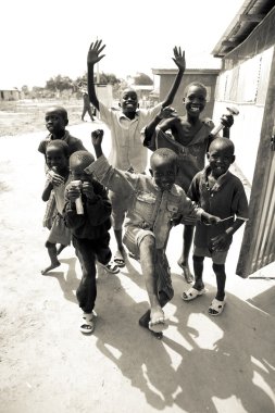 Güney Sudan 'da oynayan çocuklar