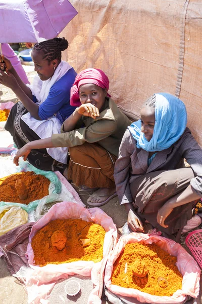 Femmes vendant des épices, Ethiopie — Photo