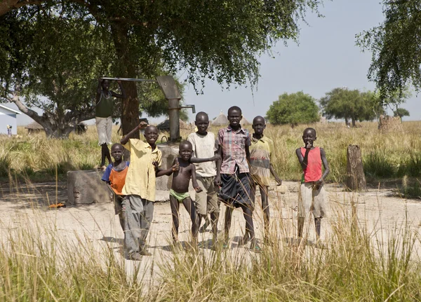 南スーダンの子供たちとも — ストック写真