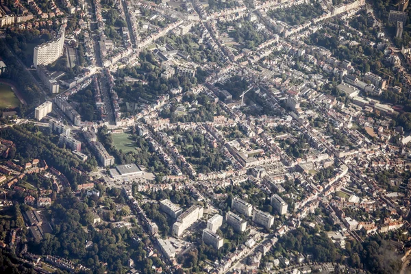 A légi felvétel a Brüsszel, Belgium — Stock Fotó