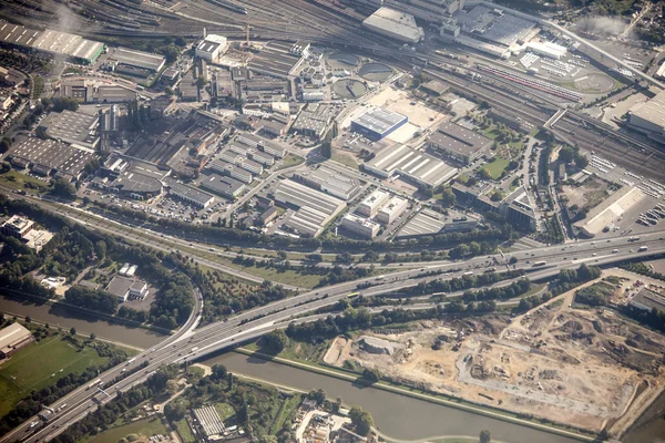 Letecký pohled na Brusel, Belgie — Stock fotografie