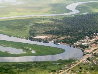 Nil Nehri ve Güney sudan şehirde