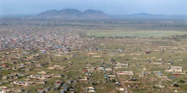 Juba, Güney Sudan hava Panoraması