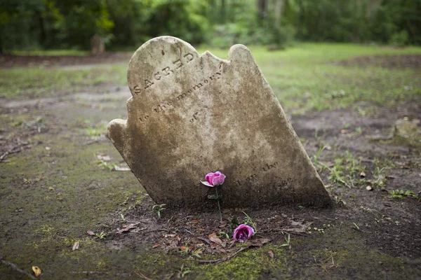 Ancient tombstone with room for name — Stock Photo, Image