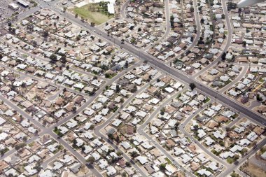 Phoenix, Arizona'nın havadan görünümü