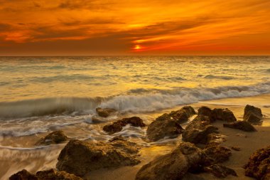 Venedik Plajı'nda Beach saat pozlama