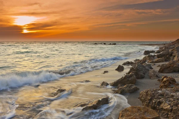 Meksika Körfezi üzerinde dalgaların saat pozlama — Stok fotoğraf