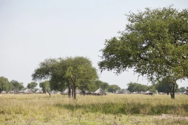 Dorf in Südsudan — Stockfoto