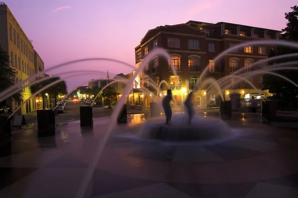 Fountain in downtown charleston, South Carolina — Stock Photo, Image