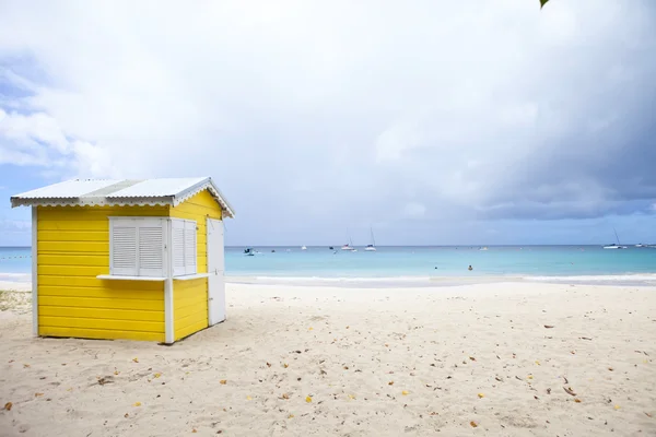 Domek na plaży, barbados — Zdjęcie stockowe