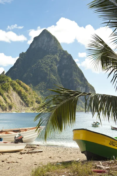 Piton et plage — Photo