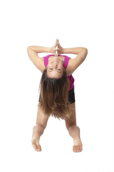 Mujer haciendo backbend —  Fotos de Stock