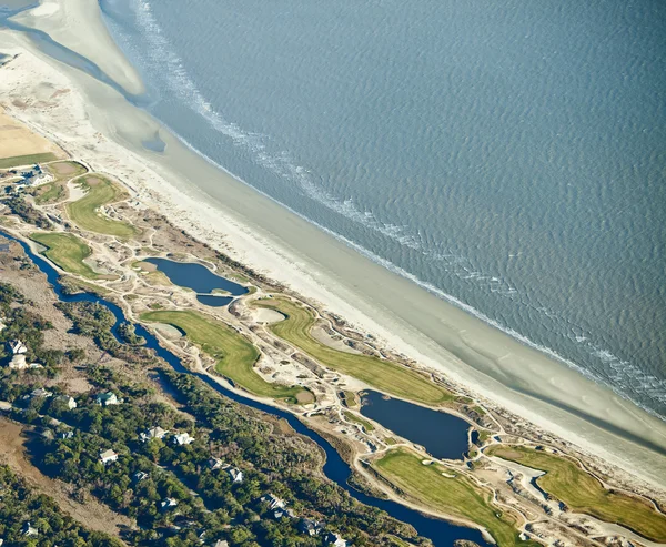 Golf course on the ocean — Stock Photo, Image