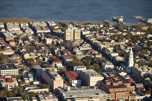 Letecký pohled na Charleston, Jižní Karolína — Stock fotografie