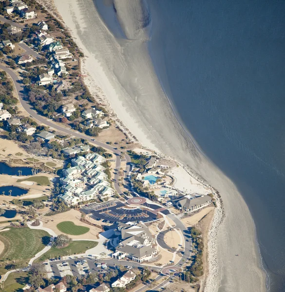 Aerial coastal development — Stock Photo, Image