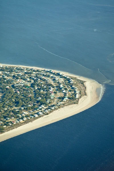 Strandnära bebyggelse — Stockfoto