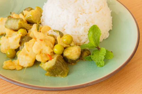 Thaïlande nourriture curry vert — Photo