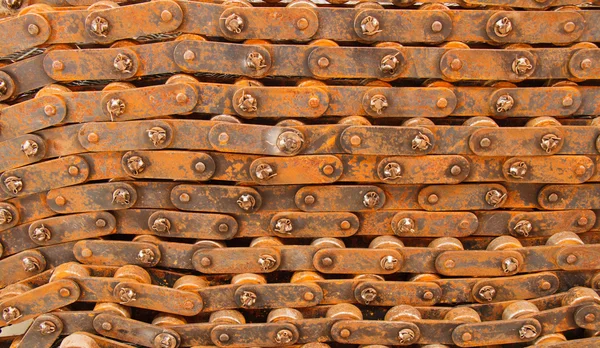 Una superficie de cadena muy oxidada . —  Fotos de Stock