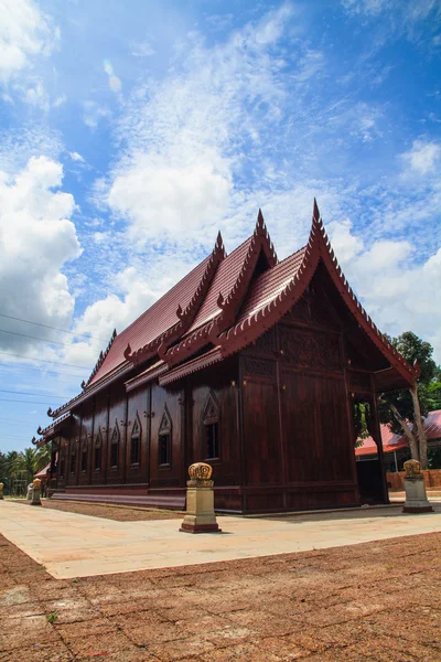 Chapel made of wood sugar palm — Stock Photo, Image