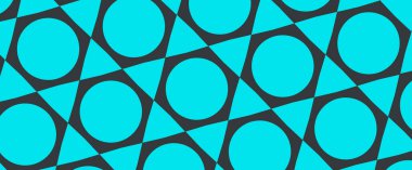 Altıgenler ve daireler. Soyut geometrik şekiller. İllüzyon. Doku