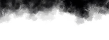 Beyaz arka planda Chernyu Bulutları. Gökyüzü