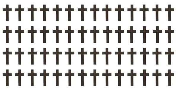 Religious Wooden Cross White Background Isolated Copying Print — Stock Photo, Image