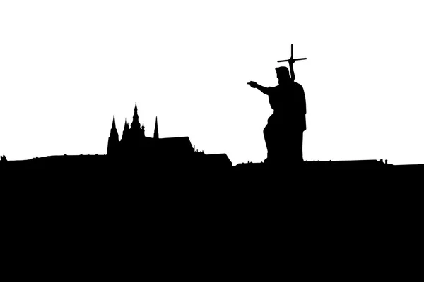 Prague Castle siluet