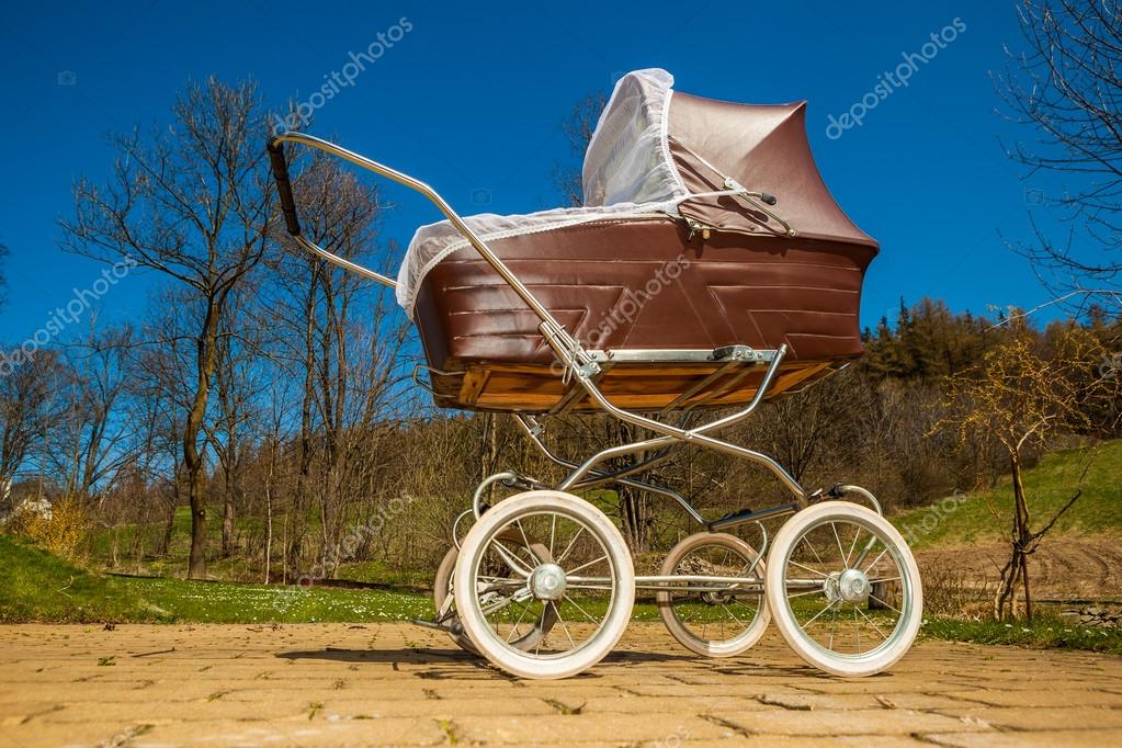 vintage style baby carriage
