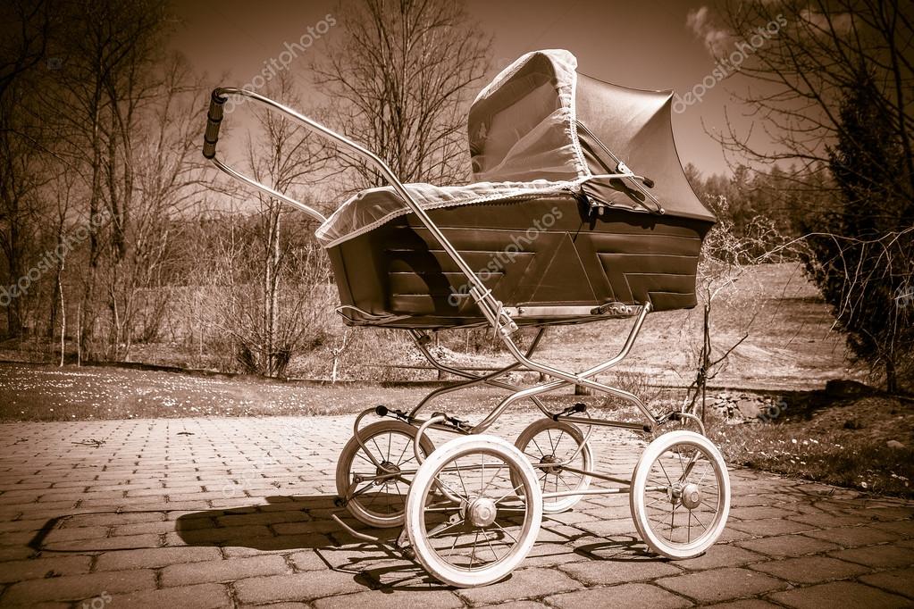 old style baby stroller