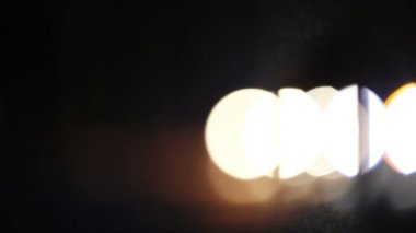 Bokeh araba üzerinden 1080 p ışıklar