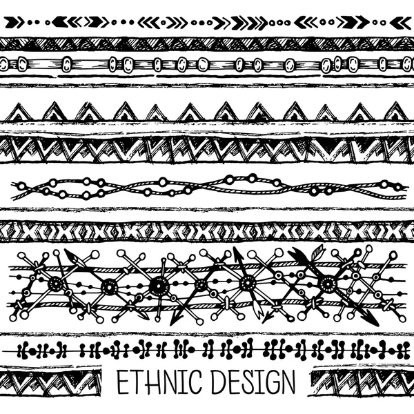 Tribal ethnic seamless. Black and white colors. For invitation, web ...