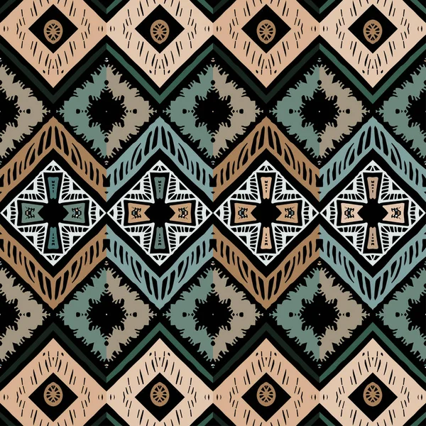 Padrão de ziguezague abstrato para design de cobertura. Tribal — Vetor de Stock