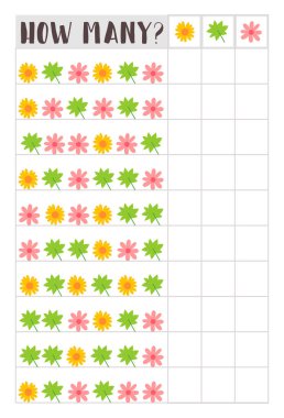 Harika çiçeklerin çocuk oyunlarını sayıyorum. .