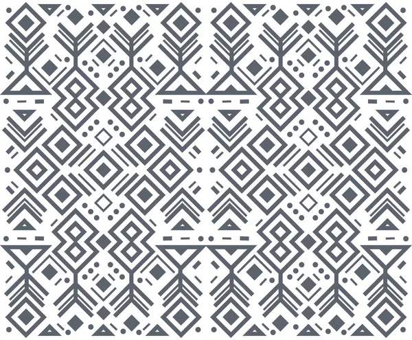 Motifs sans couture Navajo noir et blanc. Fond vectoriel — Image vectorielle