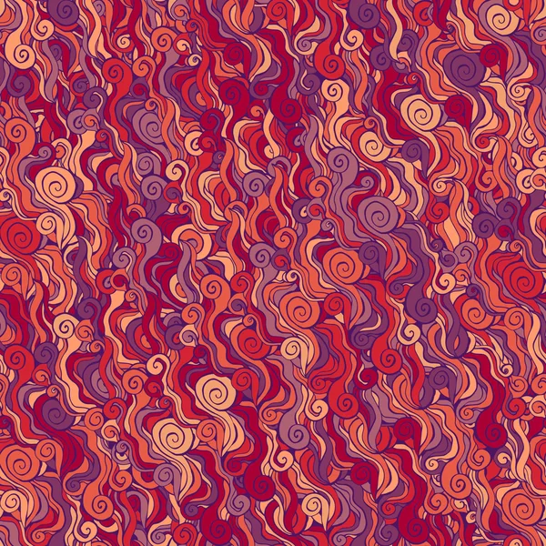 Vermelho padrão ornamental abstrato sem costura. Fundo infinito . — Vetor de Stock