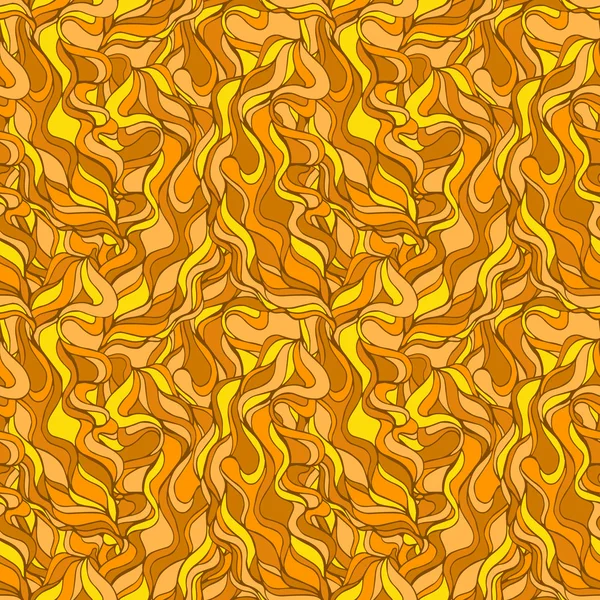 Gold seamless abstract waves pattern — Stock Vector