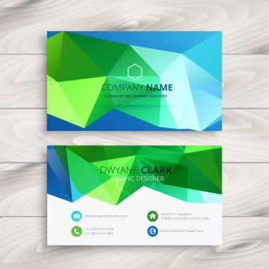 soyut renkli kartvizit