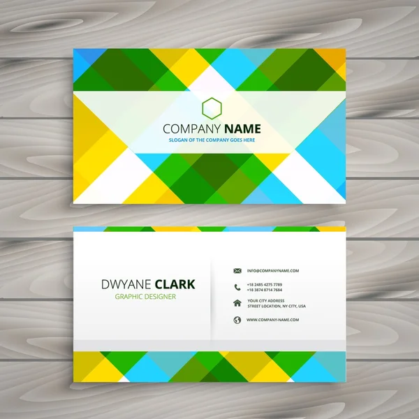 abstract patten business card