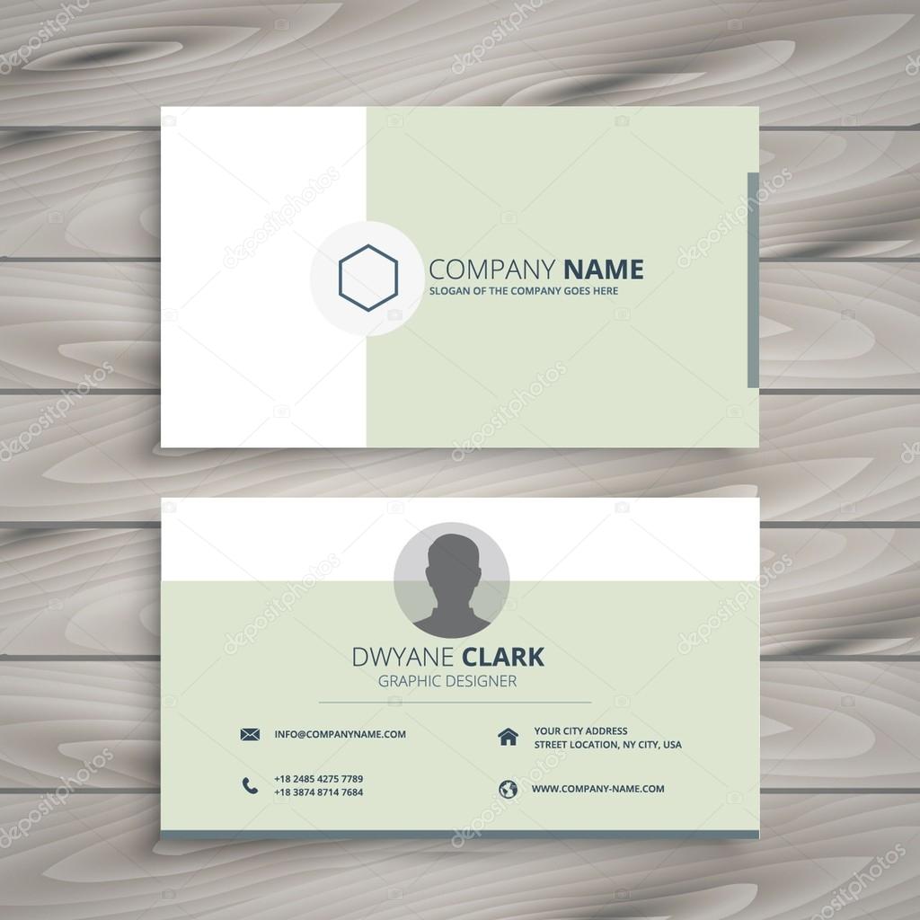 clean business card