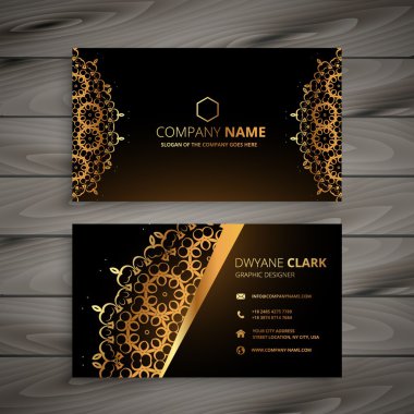 lüks altın süs kartvizit