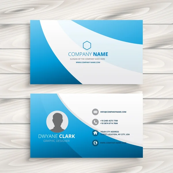 blue wave clean business card