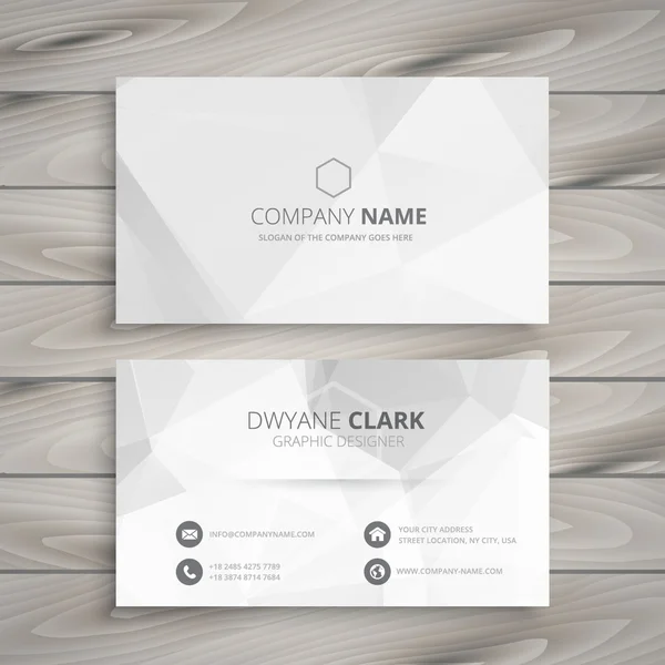 White business card — Stock Vector